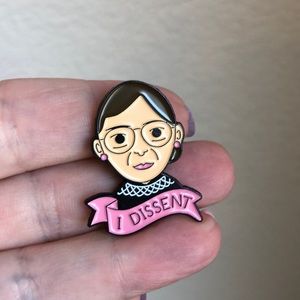 NEW RBG Ruth Bader Ginsberg Enamel Pin